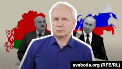 Палітычны аглядальнік Свабоды Валер Карбалевіч, каляж