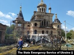 Ад ракетнага абстрэлу пацярпела царква. Віньніца, 14 ліпеня 2022