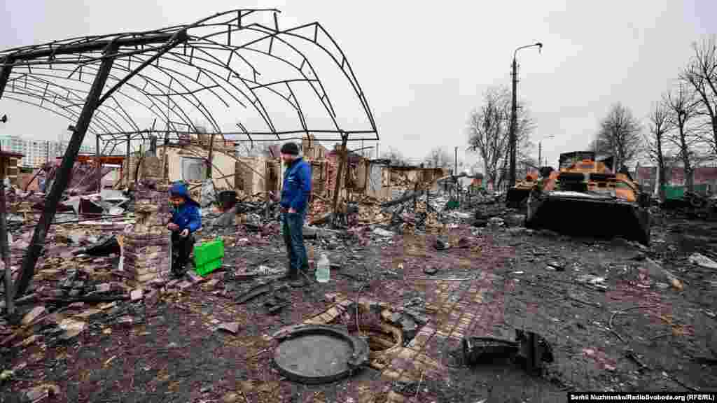 UKRAINE -- Bucha after heavy fighting, Kyiv oblas, March 1, 2022