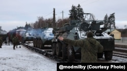 Расейскія вайсковыя эшалёны ў Беларусі