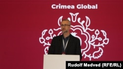 Нариман Джелял на Международной конференции «Crimea Global» в Киеве, 21 ноября 2024 года