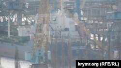 Танкер «Александр Невский» в морском порту Керчи, 9 февраля 2023 года