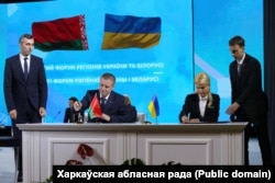 Падпісаньне ўгоды аб партнэрстве Харкаўскай і Магілёўскай абласьцей, кастрычнік 2019, Жытомір