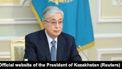 Қазақстан президенті Қасым-Жомарт Тоқаев парламент отырысында. 11 қараша 2022 жыл.