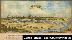 Гравюра: Тара, 1724 год