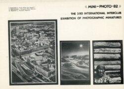 Каталёг выставы «Міні-фота-1982» з крамольным сказам па-ангельску