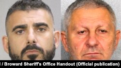 Затрыманыя ў ЗША Веньямін Галынкін (справа) і Анры Шушан, фота Sun Sentinel / Broward Sheriff's Office Handout