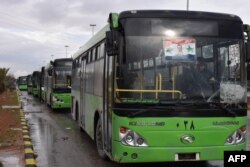 Омодагиҳо барои берун бурдани мухолифон аз Ҳалаб.