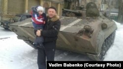 Вадим Бабенко в Дебальцеве до того, как украинские войска оставили город