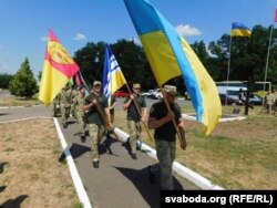 Мітынг-рэквіем ля Памежнага мэмарыялу паблізу сяла Тарговіца Новаархангельскага раёну Кіраваградзкай вобласьці, чэрвень 2018-га