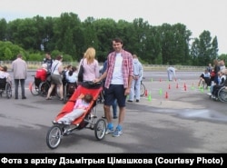 Дзьмітры Цімашкоў з дачкой Ліляй, архіўнае фота