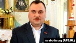 Сакратар ЦК КПБ Мікалай Валовіч у храме