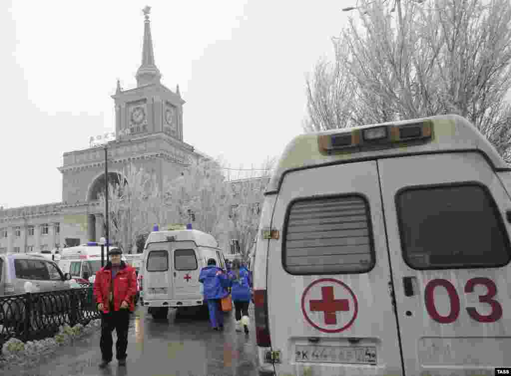 Таркиши рӯзи 29 декабр дар вокзали Волгоград