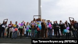 Акция в поддержку Владимира Дудки в Киеве, 30 сентября 2019 года