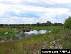 Дамбай «прывязалі» стыхійны востраў да мацерыковай Украіны