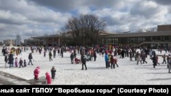 Один из праздников в московском Дворце пионеров на Воробьевых горах