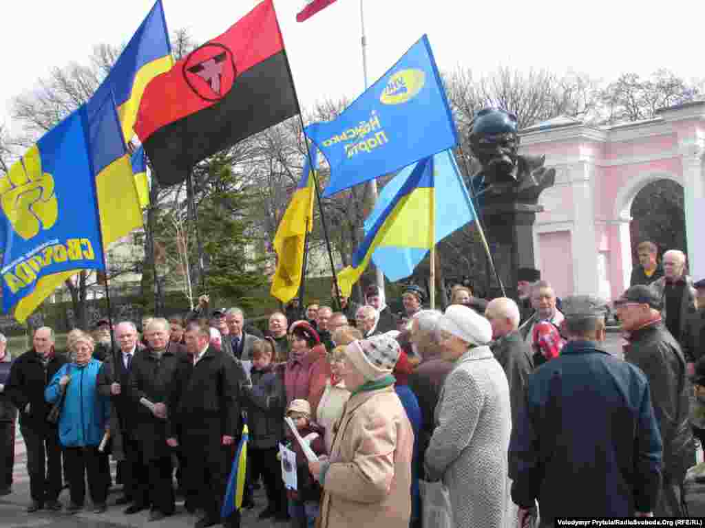 Митинг памяти поэта в день его рождения, 9 марта 2013 года