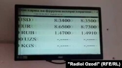 Нуқтаи мубодилаи асъори Бонки Эсхата дар ноҳияи Ҷалолуддини Балхӣ. 1 апрели соли 2017