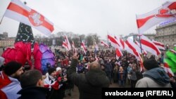 Пратэст супраць паглыбленьня інтэграцыі Беларусі з Расеяй у Менску, 21 сьнежня 2019 году