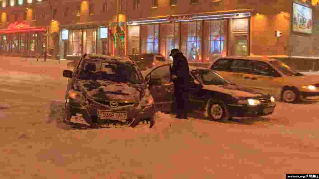 Ня ўсе кіроўцы дабраліся дамоў без прыгодаў