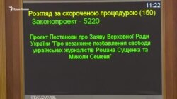 В Верховной Раде призвали прекратить давление на Николая Семену (видео)