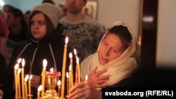 Belarus - Orthodox Christmas Celebrating the Church of the Transfiguration in Minsk, 6Jan2015