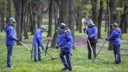 Ілюстрацыйнае фота. Піянэры на суботніку ў Менску, 2016 год