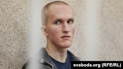 Belarus - Trial on a case of Uladz Kazakevich accused on attack with a chain saw in the trade center and murder, Minsk, 20Feb2016