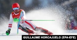 Аўстрыец Марсэль Гіршэр (Marcel Hirscher) 13 лютага стаў алімпійскім чэмпіёнам у гарналыжнай камбінацыі