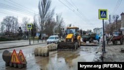 Ремонт дорог в Керчи, 17 декабря 2018 года