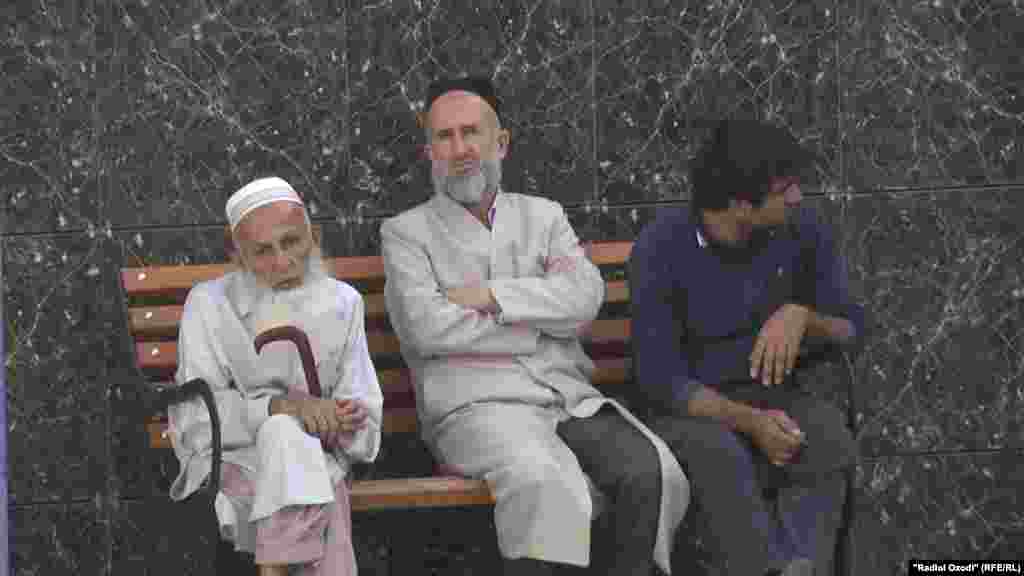 Tajikistan,Dushanbe city, funeral ceremony of tajik famous historian Rahim Masov, 22June2018