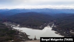 Загорское водохранилище в Бахчисарайском районе, архивное фото