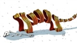 Belarus - Sad (merry) pictures, cartoon, 05/06/2015, Belarus rejects the "St.George ribbon"