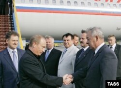 Владимир Путин во время визита в Удмуртию, 2006 год