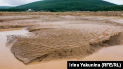 Река Большая Мурожная рядом с поселком Партизанский в Красноярском крае