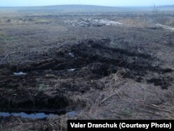 Прырэчны краявід пасьля «ачысткі» і рэстаўрацыі, фрагмэнт панарамы. 2 студзеня 2018. Аўтарская хроніка