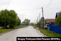 Главная дорога в марийской деревне Верхний Бугалыш