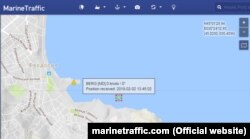 По данным Marine Traffic, судно Berg находится в порту Феодосии