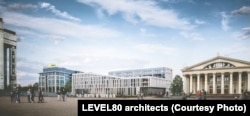 «Дынамічны» фасад у праекце LEVEL80 architects