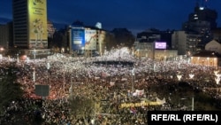 Акция протеста в Белграде