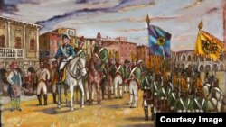 Встреча Суворова в Вероне 14 апреля 1799. Худ. Марио-Эмилио Феррари