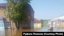 Наводнение в городе Тулун в Иркутской области