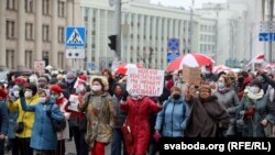 Марш пэнсіянэраў у Менску, 2 лістапада. 