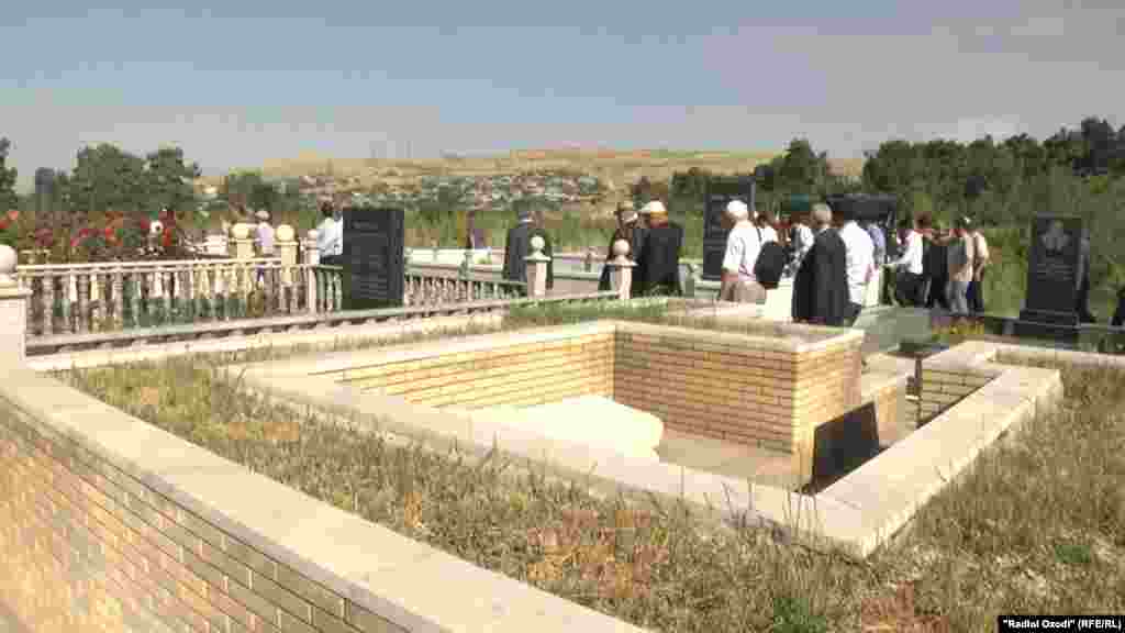 Tajikistan,Dushanbe city, funeral ceremony of tajik famous historian Rahim Masov, 22June2018