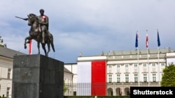 Прэзыдэнцкі палац у Варшаве, Польшча. Ілюстрацыйнае фота