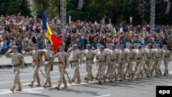 Военные Молдовы на параде в Киеве по случаю Дня Независимости Украины, 24 августа 2017 года